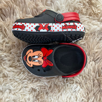 Crocs minie preto vermelho