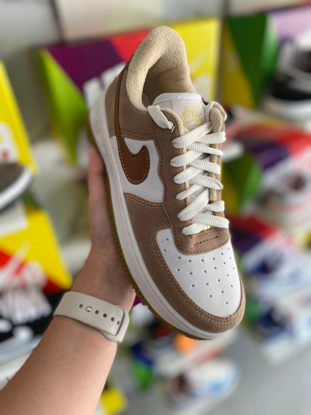 Air force caramelo camurça