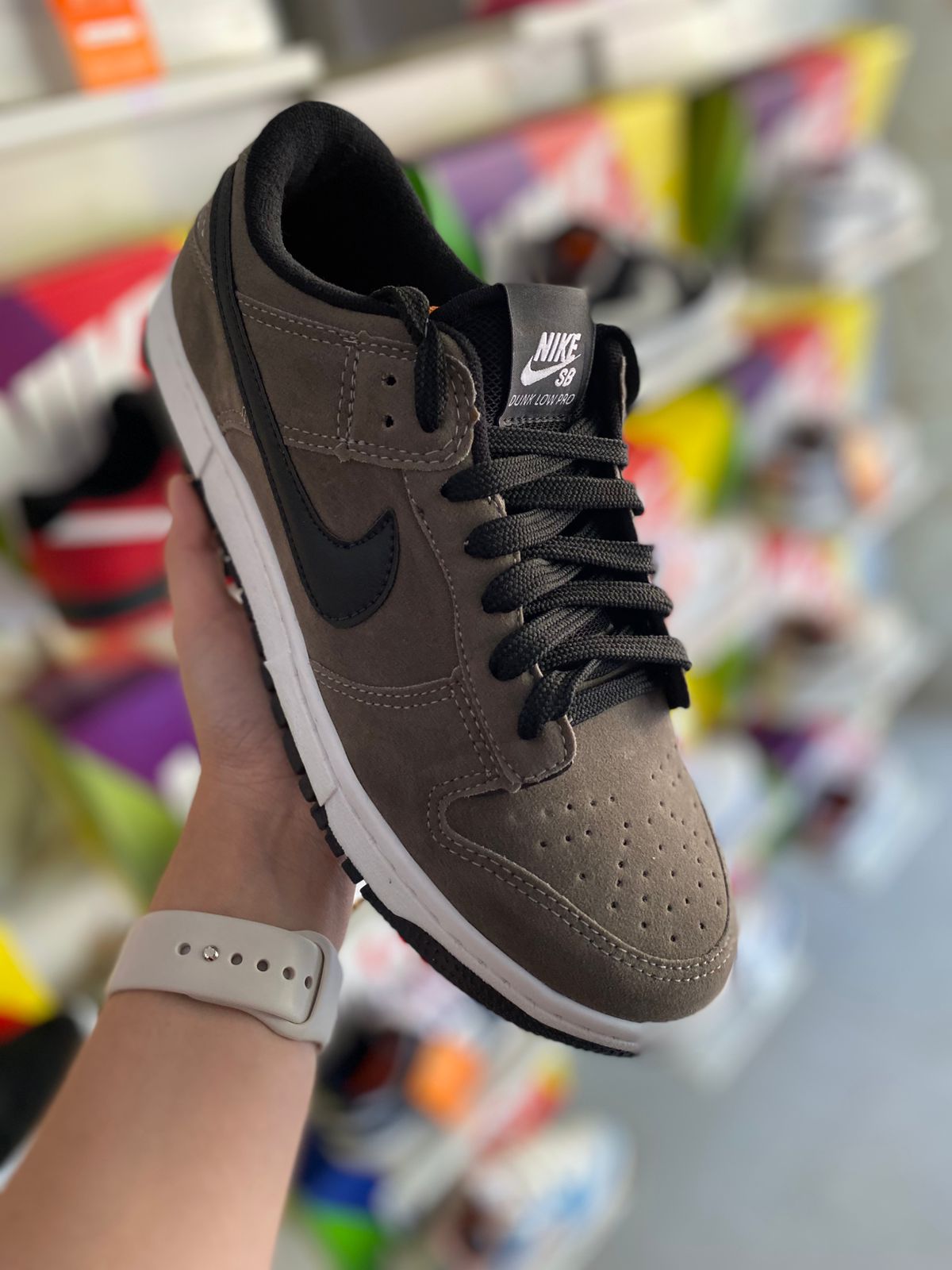 Nike dunk grafite camurça