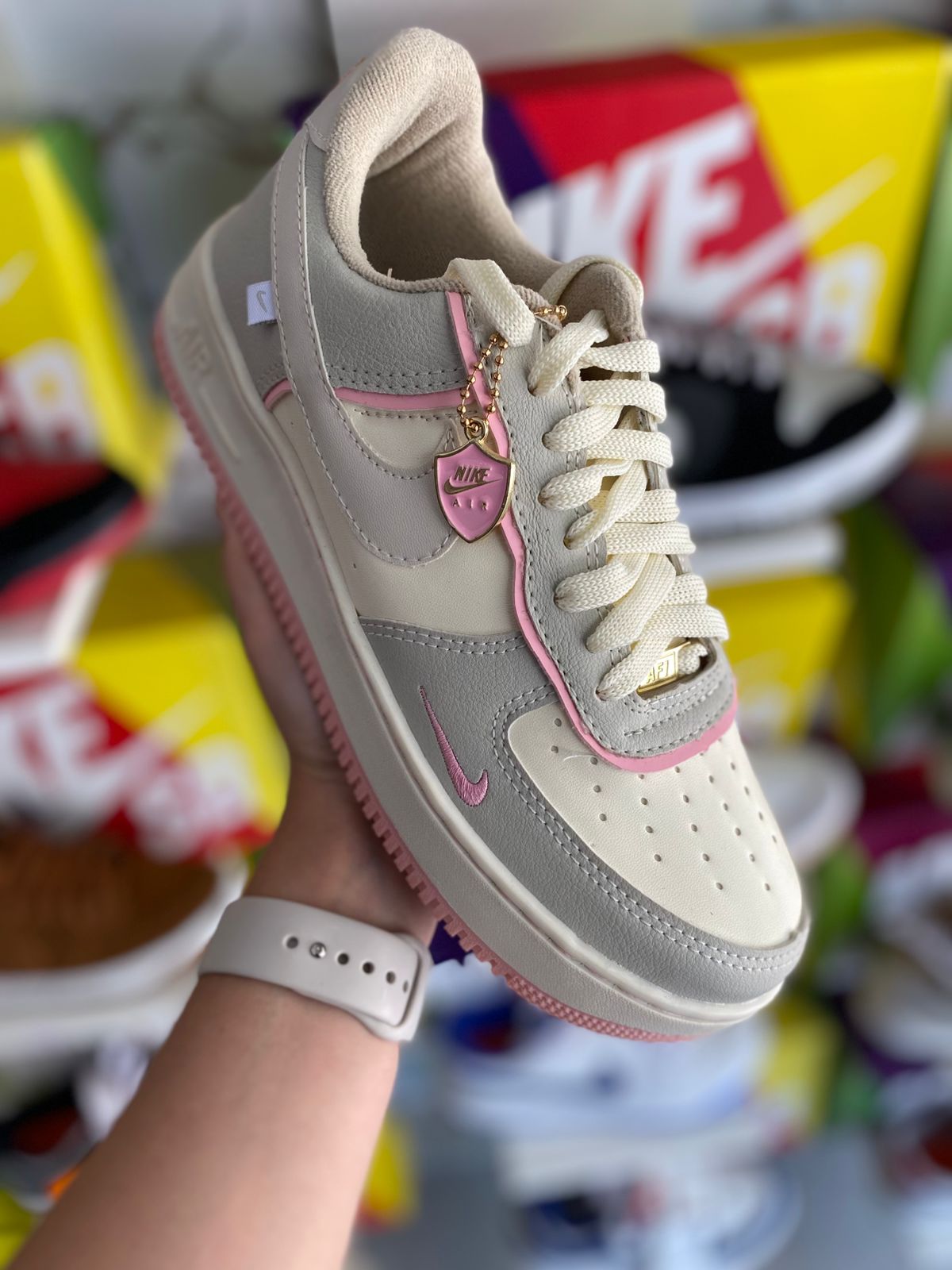 Air force areia rosa bebê