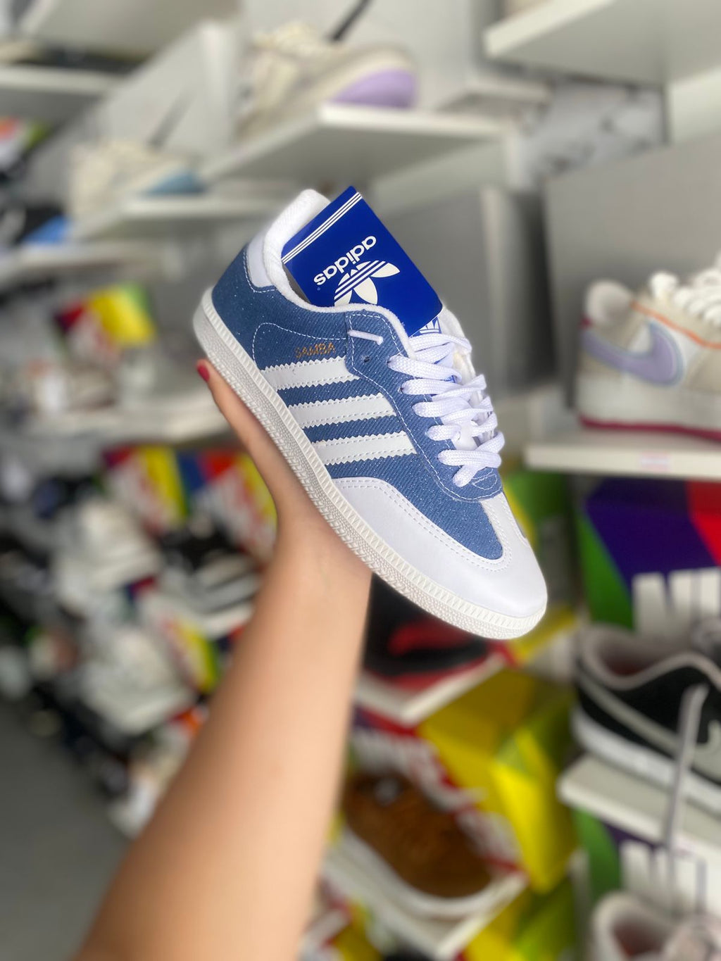 Adidas samba jeans glitter