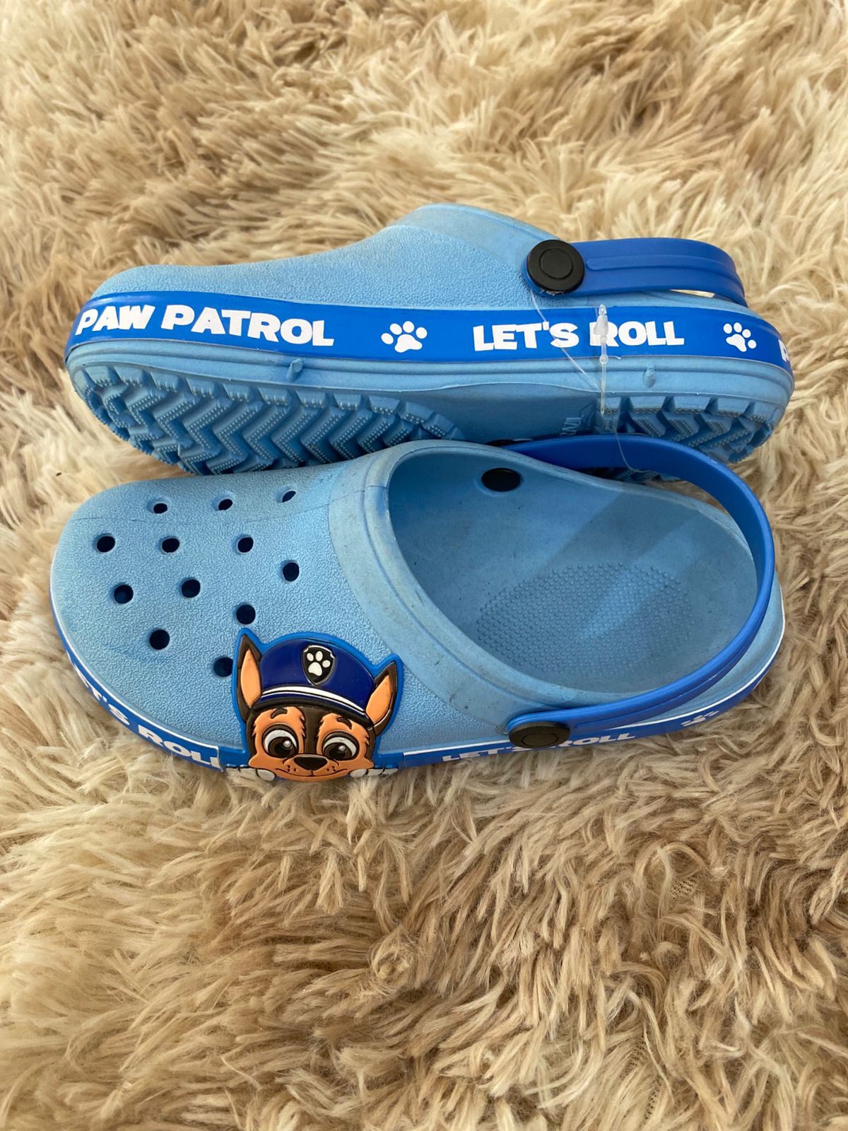 Crocs patrulha canina azul céu infantil